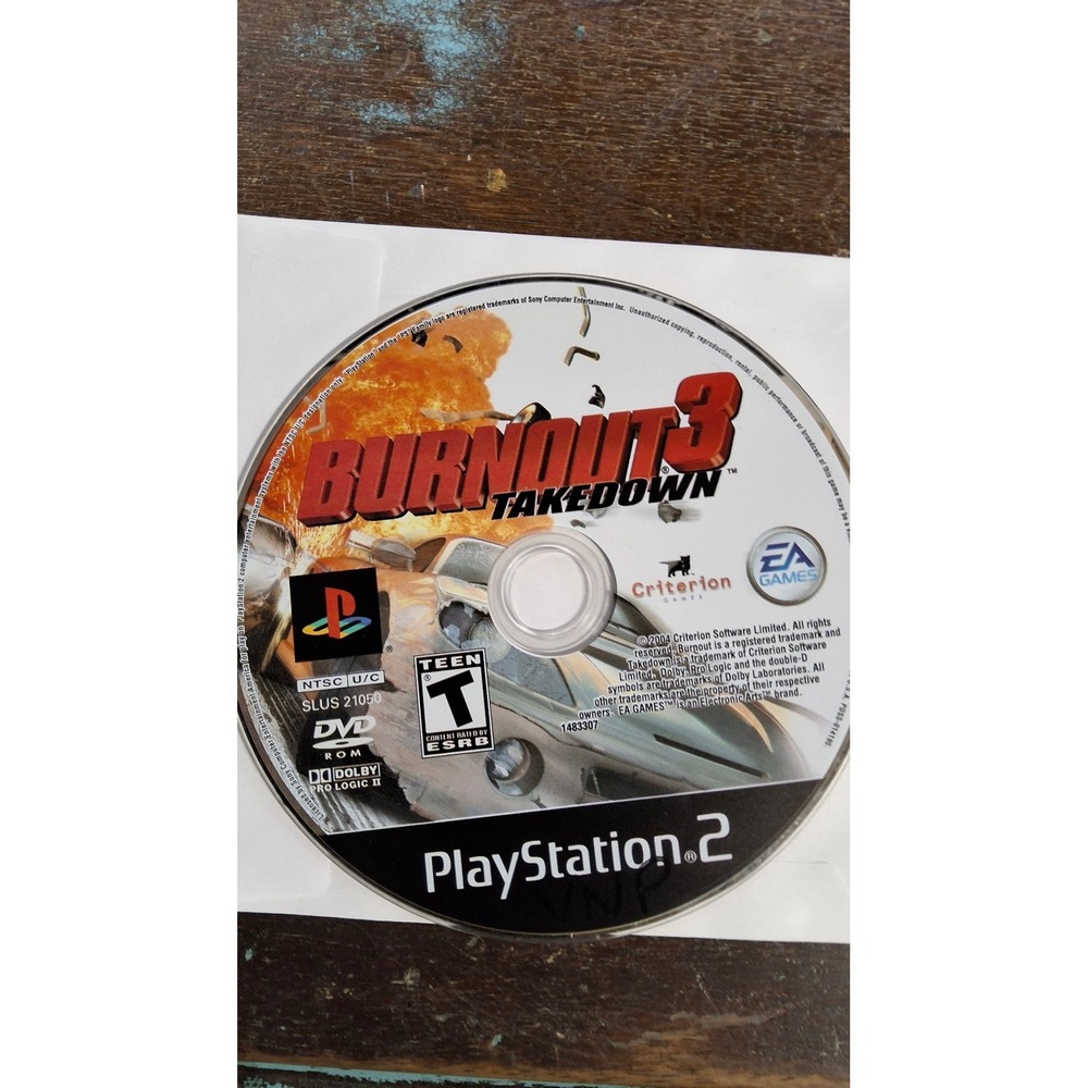Burnout 3 Takedown Sony PlayStation 2 PS2 Game Disc Only SLUS 21050 EA Games(SB)